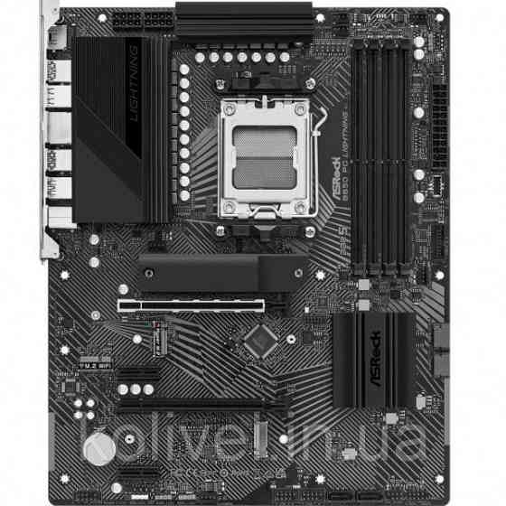 ASRock B650 PG LIGHTNING (AM5/B650, 4*DDR5, 2xPCIex16, HDMI, 4xSATAІІІ, 3xM.2, 2.5GLan, 7.1ch, ATX) (B650 PG Киев