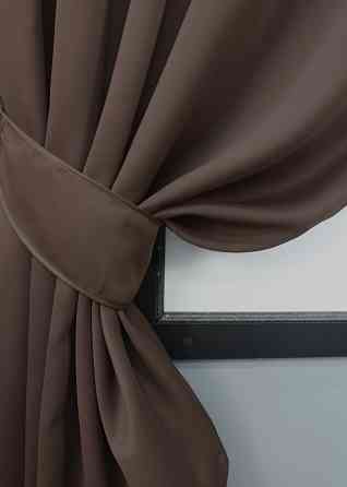 Комплект готових штор VR-Textil Bagema Rvs № 1243ш Коричневий 130х170 см 2 шт (35-0231) Київ