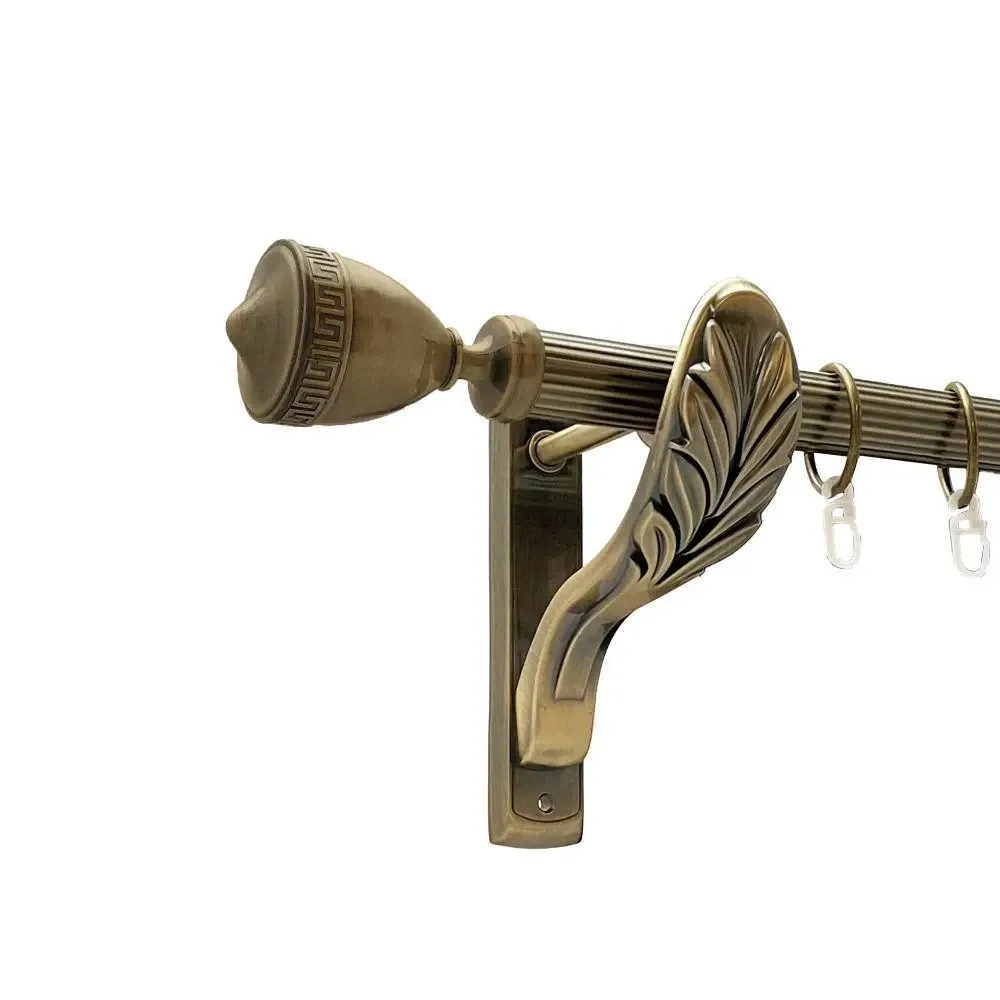 Карниз Orvit Афіна металевий однорядний ретро рифлена труба кільце металеве Антик 25 мм 160 см (00-00018352) Львов - изображение 1