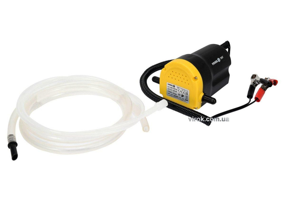 Помпа для перекачування оливи електрична VOREL : живлення від акумулятора 12 В, 80 Вт, 3 л/хв [10] Одесса - изображение 1