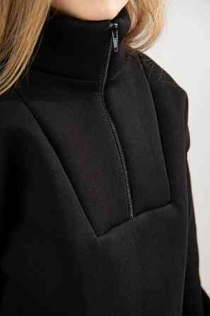 Дитячий теплий костюм, чорний, тринитка, топ Київ