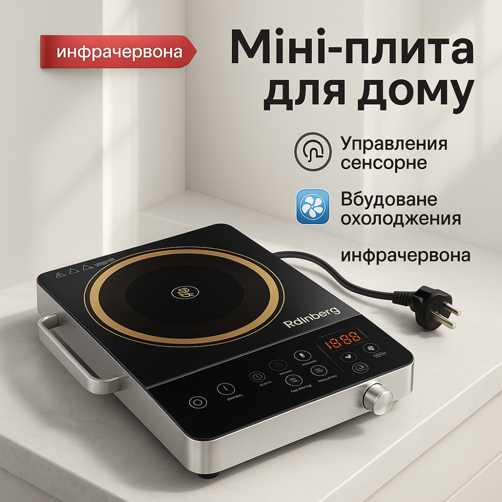 Плита інфрачервона Rainberg RB-2278 3200Вт HR-59 Львів - фото 18