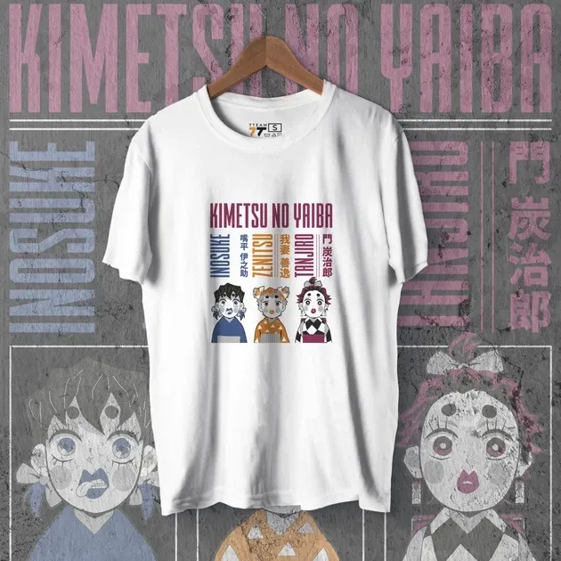 Футболка для подростка мальчика с принтом Клинок, рассекающий демонов Герои 3 WE Размер 160 Anime10395 Днепр - изображение 1