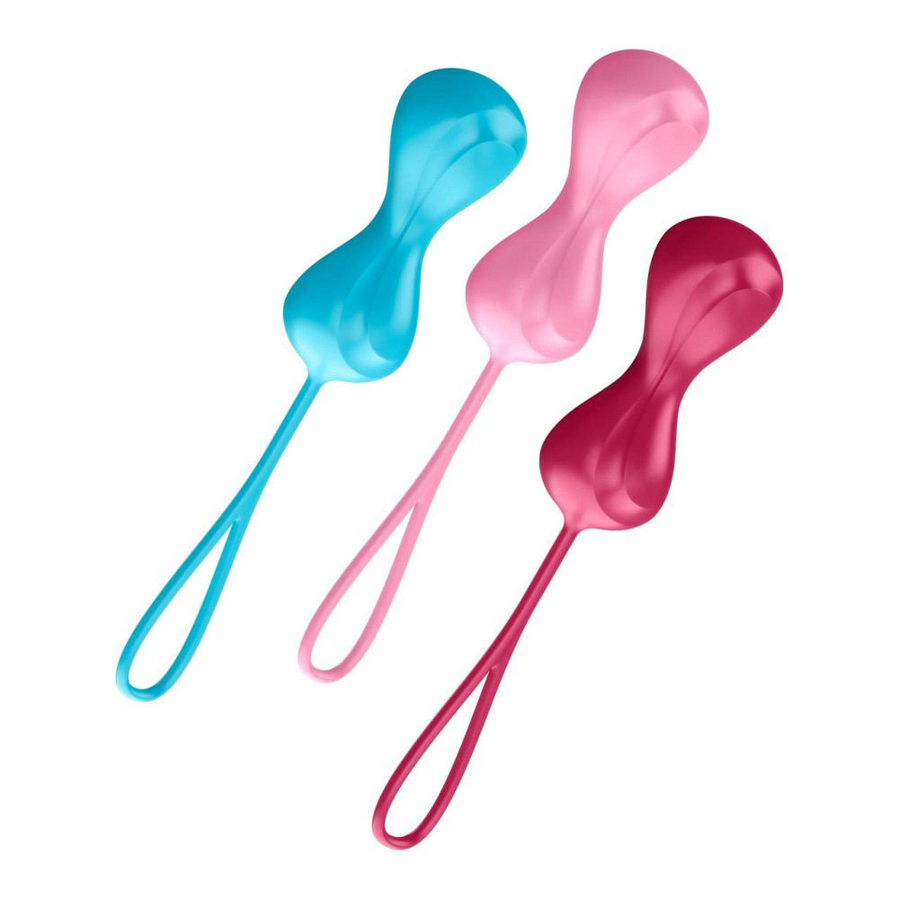 Вагинальные шарики Satisfyer Power Balls (3 пары), диаметр 3,4см, масса 60-76-92г, с шариком внутри Sex Aura Киев - изображение 1