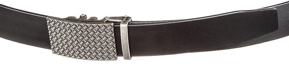 Оригінальний чоловічий ремінь з автоматичною пряжкою Чорний (Vintage) Київ - фото 6