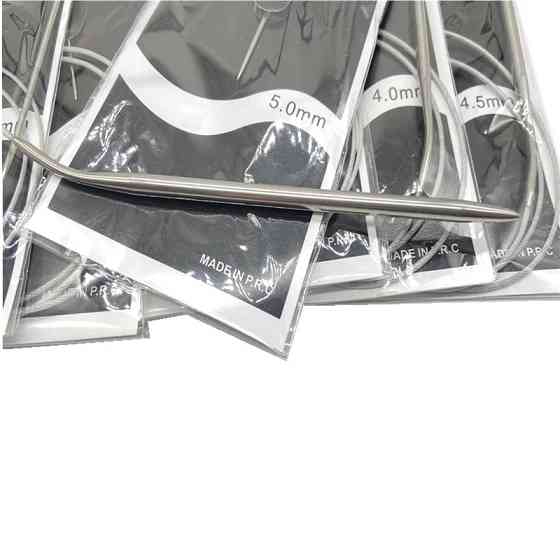 Набор круговых спиц 7шт на леске 80см для вязания Киев