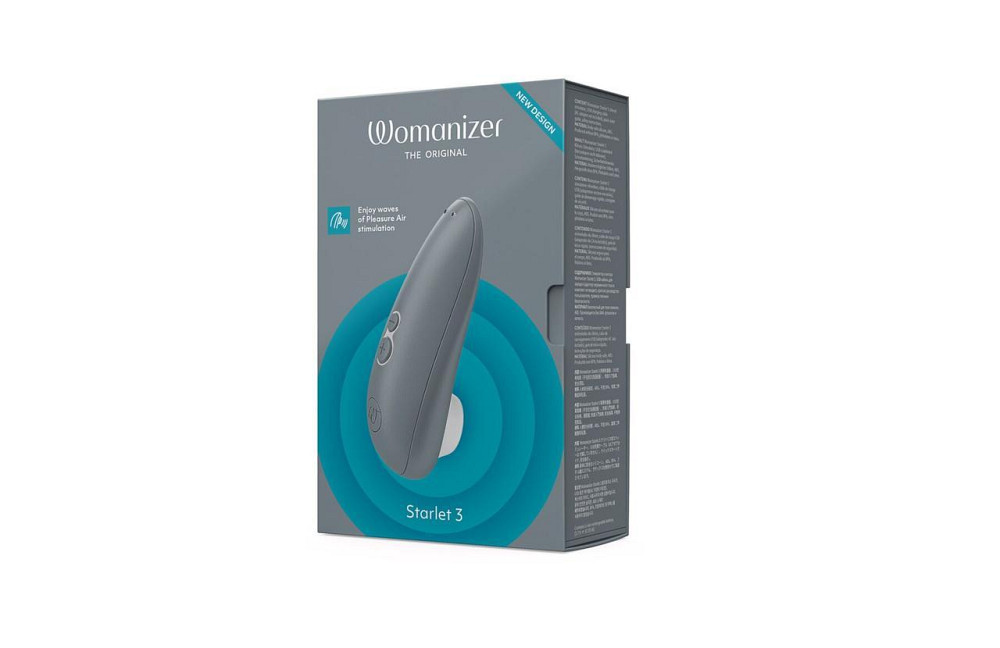 Вакуумний кліторальний стимулятор Womanizer Starlet 3 GREY Sex Aura Київ - фото 6