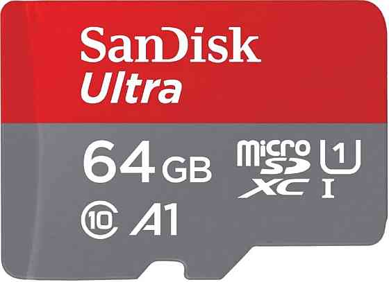 microSDXC (UHS-1) SanDisk Ultra 64Gb class 10 A1 (140Mb/s) (adapter SD) Imaging Packaging Киев