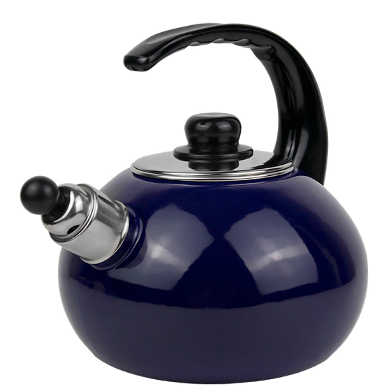 Чайник 2,5л емальований зі свистком синій KAMILLE Житомир - изображение 3