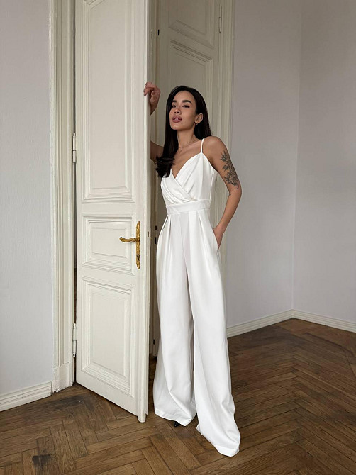 Жіночий стильний елегантний комбінезон костюмка преміум якості Одеса - фото 6