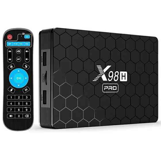 Смарт ТВ приставка X98H Pro WIFI6 4/64 Гб Smart TV Box Android 12 Андроїд ТВ бокс Київ
