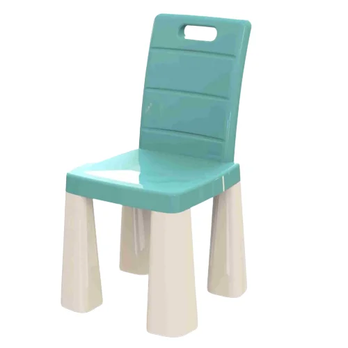 Детский комплект стол и два стула Doloni (пластиковый) Бирюзовый Винница - изображение 2