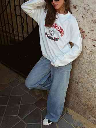 Жіночий теплий стильний оверсайз світшот трьохнитка на флісі Одеса