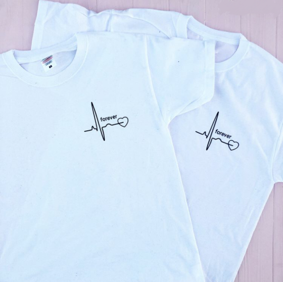Парні футболки для закоханих. Разом назавжди. Forever Чернівці