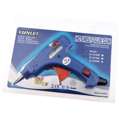 Клейовий пістолет Xunlei XL-E20W термопістолет 7мм 20Вт 220В для рукоділля та ремонту Київ