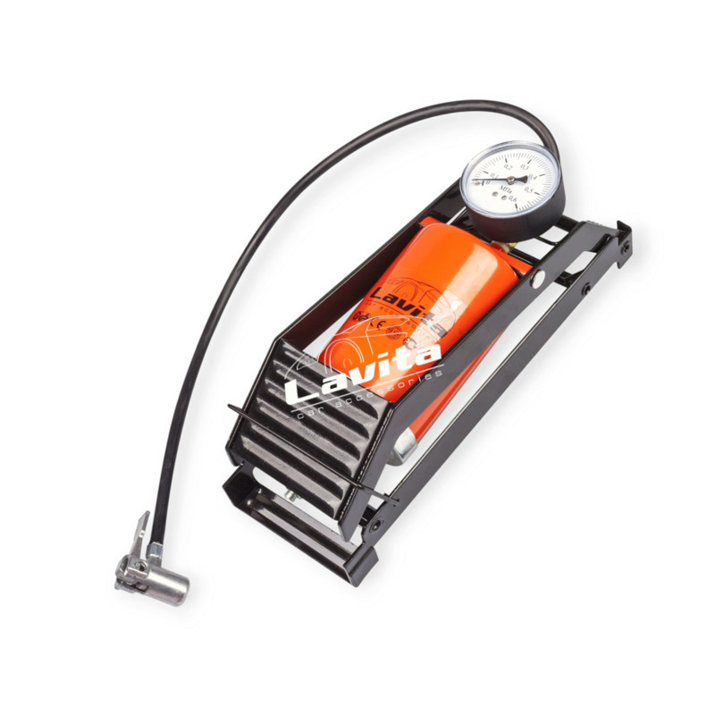 Насос ножний 1 циліндр метал. з маном. 6 атм (80х130) Мукачево - фото 1