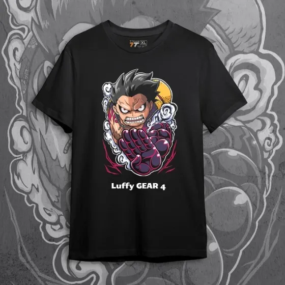 Футболка чоловіча з  принтом Ван Пис Луффі Гір 4 Розмір 48 Anime0027 Дніпро