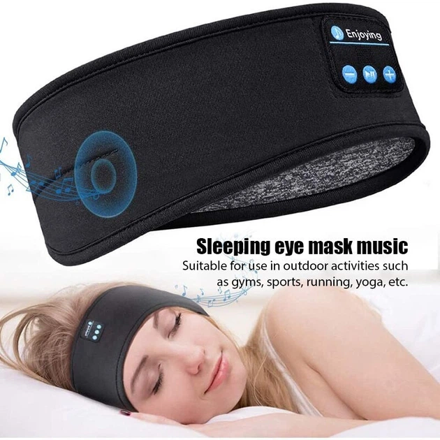 Бездротові Bluetooth навушники-пов'язка для сну та спорту з мікрофоном SleepBand BT 5.0, 10 годин роботи, Чорна Київ - фото 5