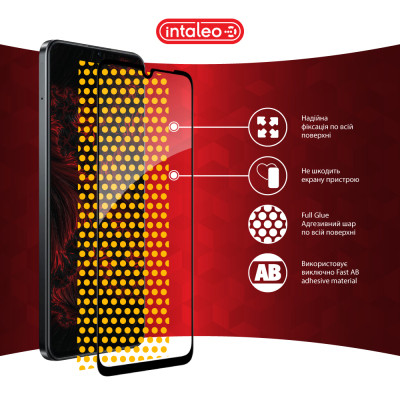 Стекло защитное Intaleo Full Glue Realme Note 60X Black (1283126609053) Винница - изображение 7
