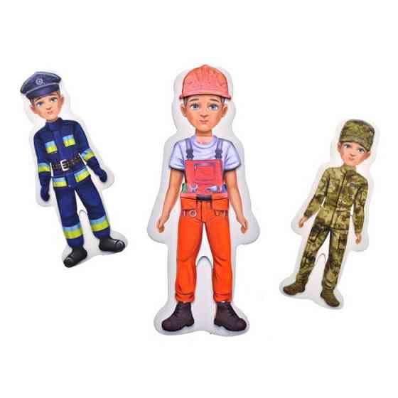 Дитяча магнітна гра "Професії герої сучасності" QB600-004, 20 магнітів 7 професій Вінниця