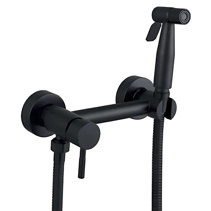 Настенный смеситель Mixxus SUS-222 BLACK с гигиеническим душем из нержавеющей стали SUS304 MX0680 Харьков - изображение 1