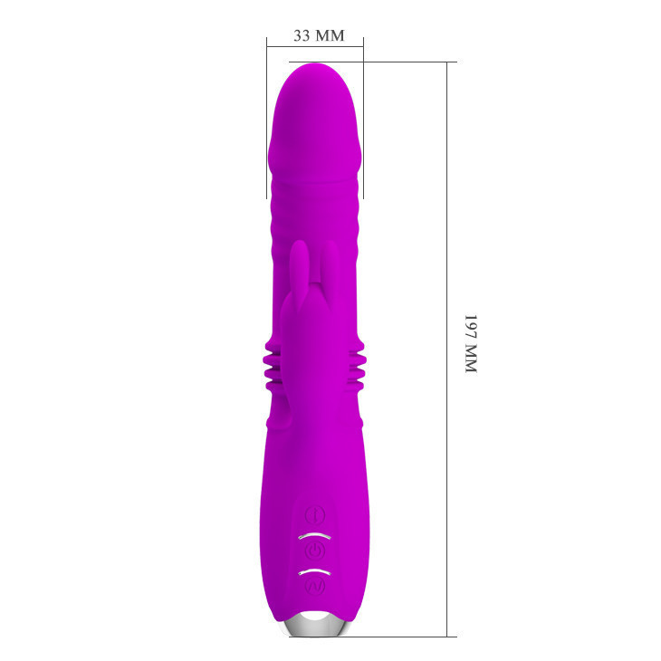 Вібратор Pretty Love Dorothy USB 3 Thrusting 12 Vibration Sex Aura Київ - фото 8