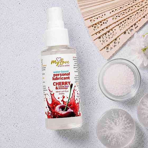 2в1 лубрикант та масажний гель - MyLove Aroma Series Intim&Massage Cherry, 50 мл Sex Aura Київ
