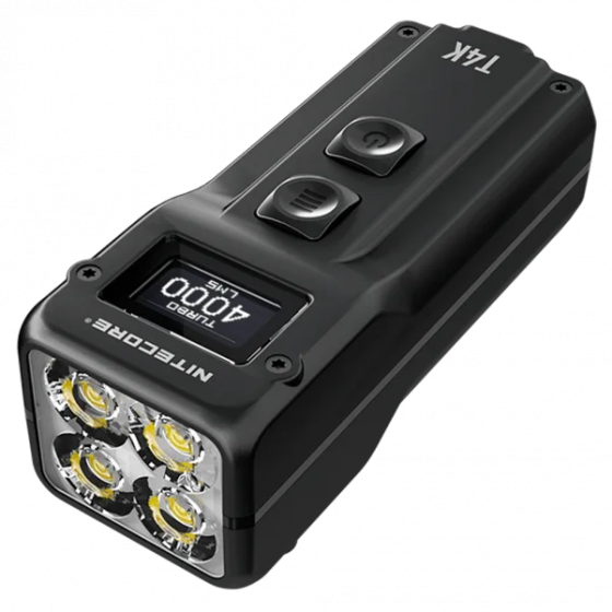 Надпотужний міні ліхтар EDC Nitecore T4K 4000лм з дисплеєм OLED Type-C Вінниця