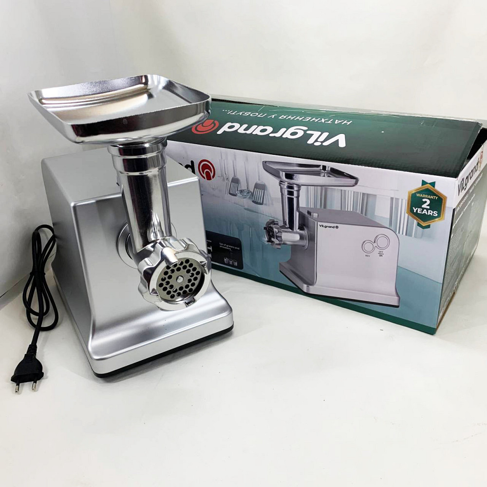 Мясорубка для интенсивного использования VILgrand V221-PMG 2200 Вт, Электромясорубка бюджетная YM-65 Львов - изображение 10