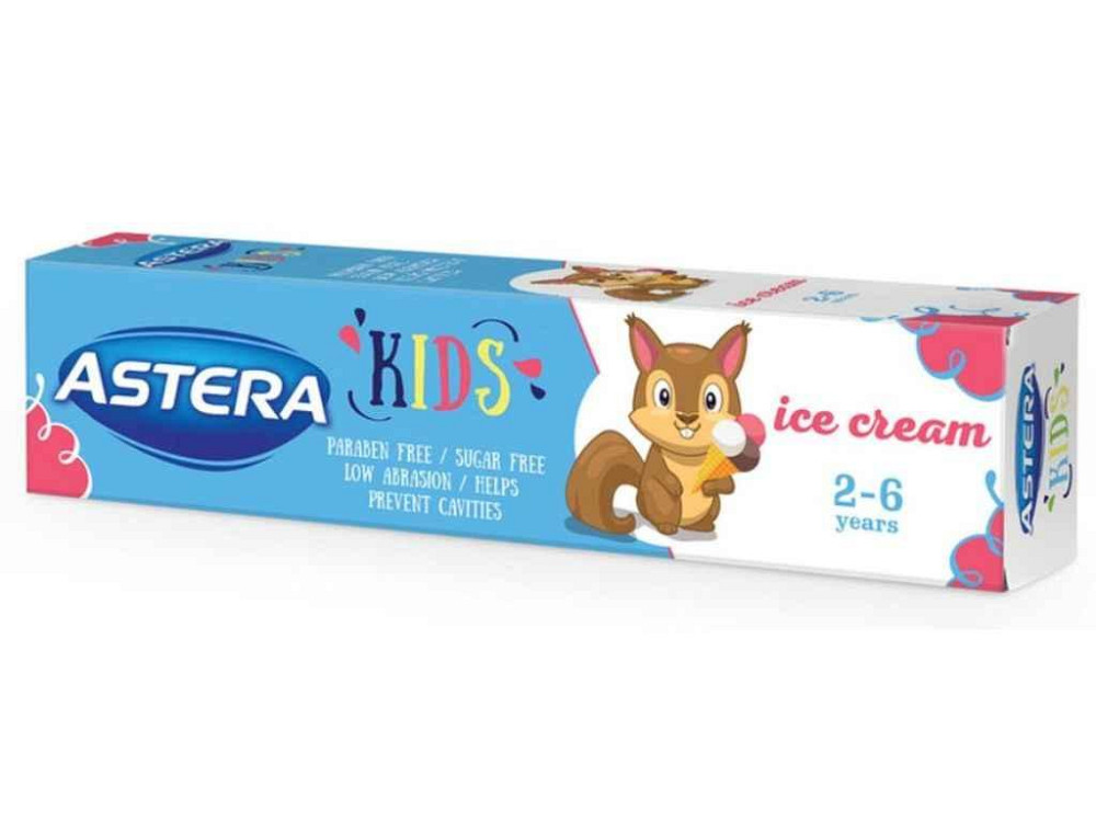 Зубная паста 50г детская -Kids Мороженое ТМ ASTERA Киев - изображение 1