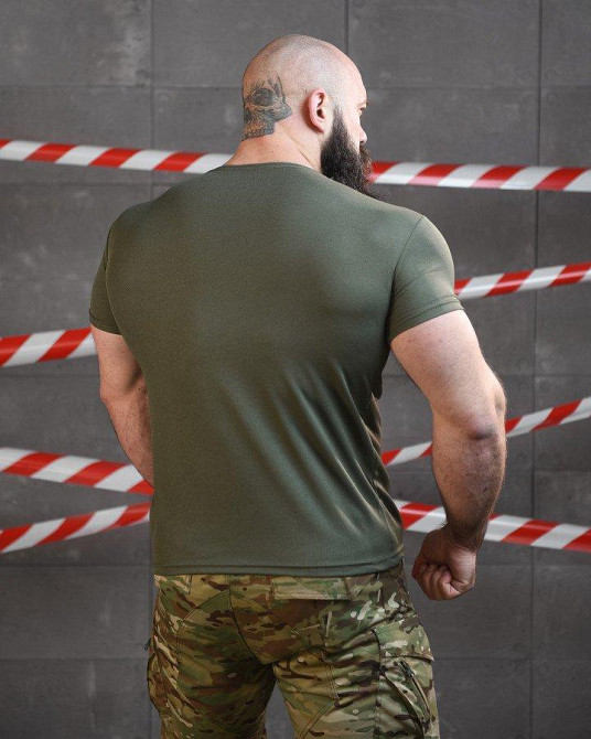 Тактична футболка потовідвідна SABUR ПИХАТА ОЛИВА ВТ6833 Одеса - фото 3