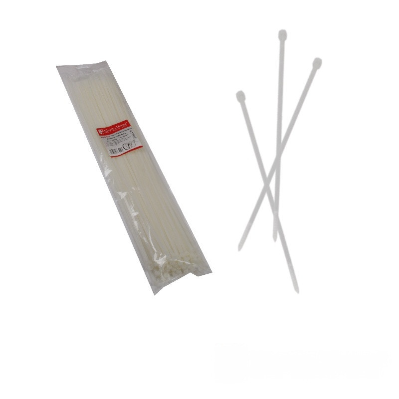 Стяжка кабельна 5х500 мм, 100 шт., білий Дніпро - фото 1