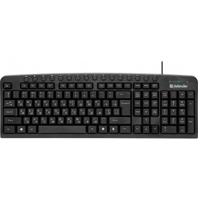 Клавиатура Defender Focus HB-470 UKR USB Black (45471) Винница - изображение 1