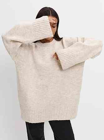 Женский базовый оверсайз свитер машинная вязка Одесса