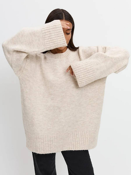 Женский базовый оверсайз свитер машинная вязка Одесса - изображение 6