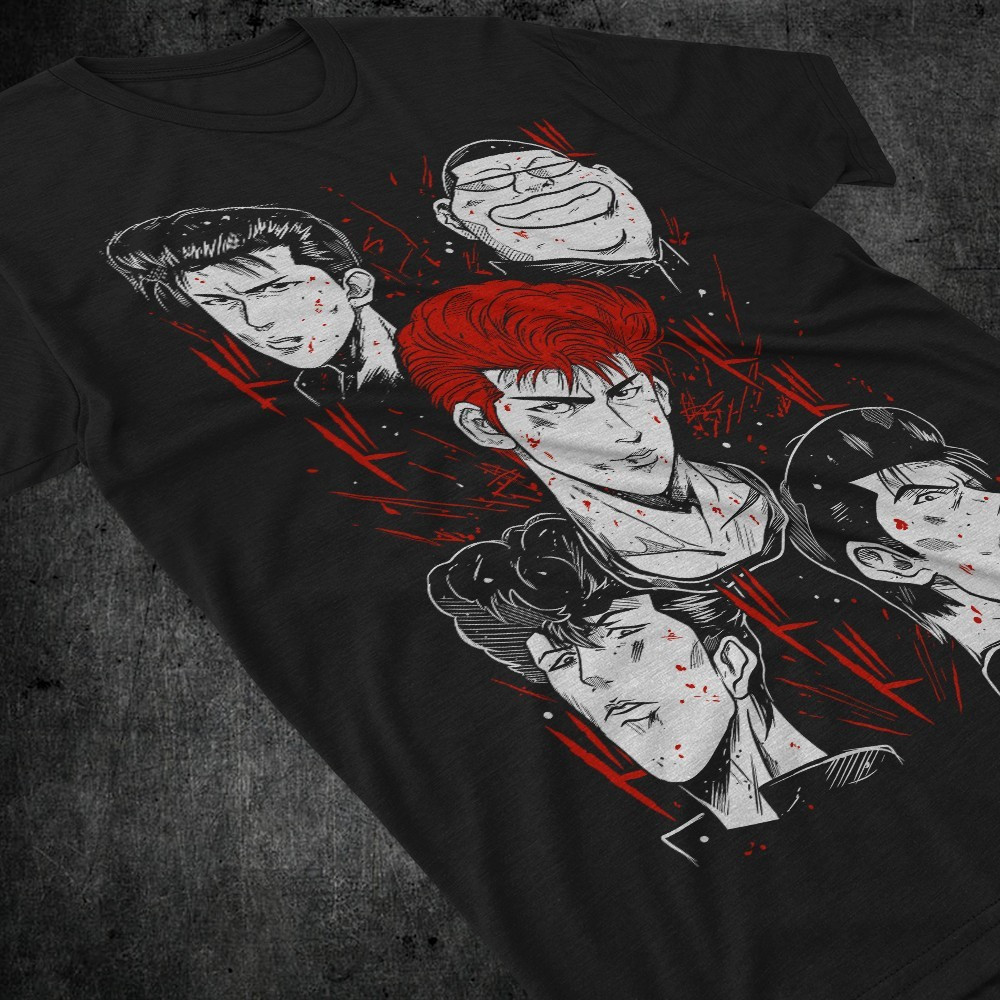 Футболка для мальчика аниме Слам Дунк Слам Дунк оверсайз (рост от 165 до 180 ) Черний AnimeJ1107m Днепр - изображение 1