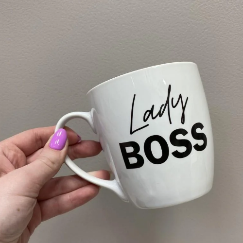 Чашка Lady boss 500мл (подарункова уп) 5098 чорний Кварта Житомир