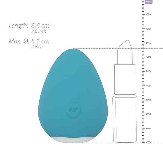 Вібратор для клітора Cala Azul – Carla Clitoris Stimulator, компактний, 10 режимів Sex Aura Київ