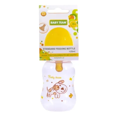 Пляшечка для годування Baby Team З латексною соскою 125 мл (4824428013000) Вінниця - фото 3