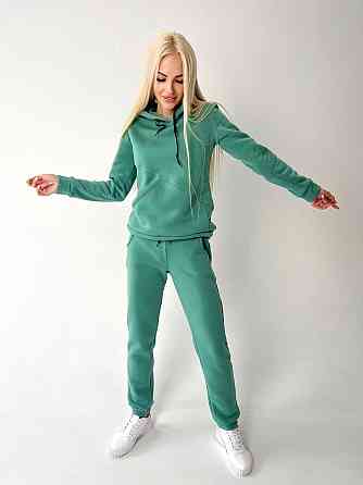 Жіночий спортивний костюм на флісі "Impuls" оптом | Батал | Розпродаж моделі Оливковий, 50-52 Київ
