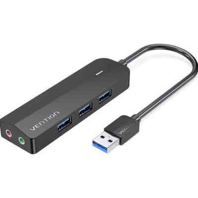 Концентратор Vention USB 3.0 to 3хUSB 3.0/2хTRS Audio/USB Micro 1.0m (CHIBF) Вінниця