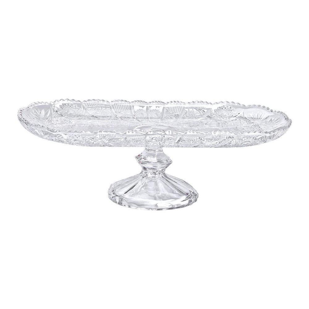 Фруктовниця скляна на ніжці 33.5х15х10 см овальна ваза для фруктів HP-YH-82 Київ - фото 4