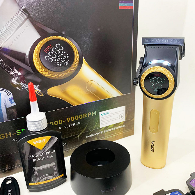 Бездротовая машинка для стрижки волос VGR V-001, Машинка для стрижки волос с универсальным питанием IA-11 Львов - изображение 10