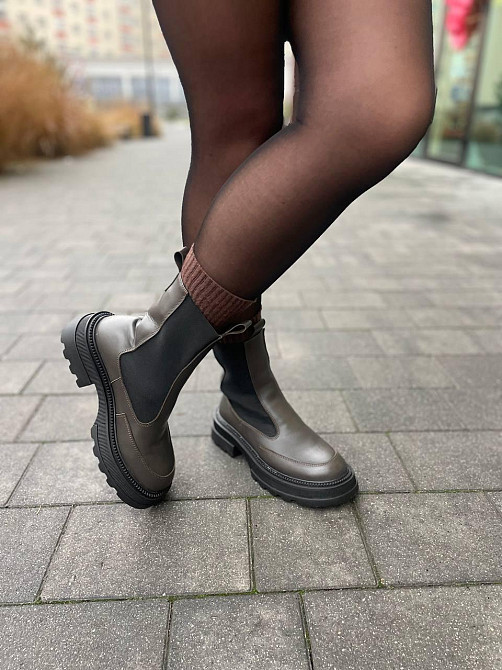 Без бренда Черевики жіночі KATI SHOES 314 коричневі (зима, шкіра натуральна) (5732) 41 Коломия - фото 8