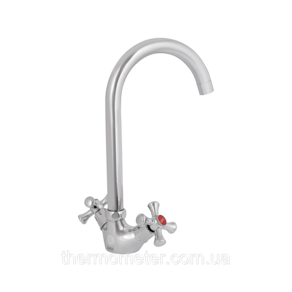 Змішувач для кухні Lidz Lamb 278F двовентильний LDLAM278FCRM35071 Chrome Київ - фото 7
