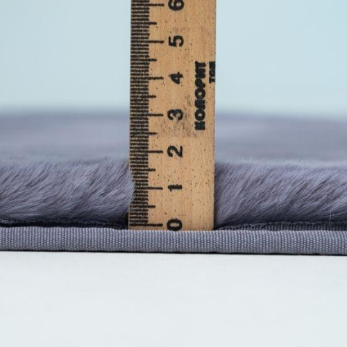 Килимок для підлоги з еко-хутра ТМ Dariana Elegant 160*220 см французький сірий Житомир