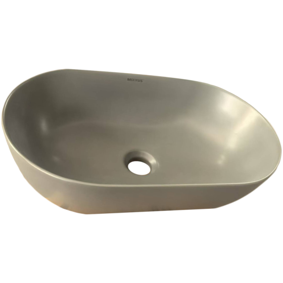 Раковина накладна Mixxus Premium ELLIPSE-0109 GRAY 500x300x140mm   ( MP6653 ) 32826 Харьков