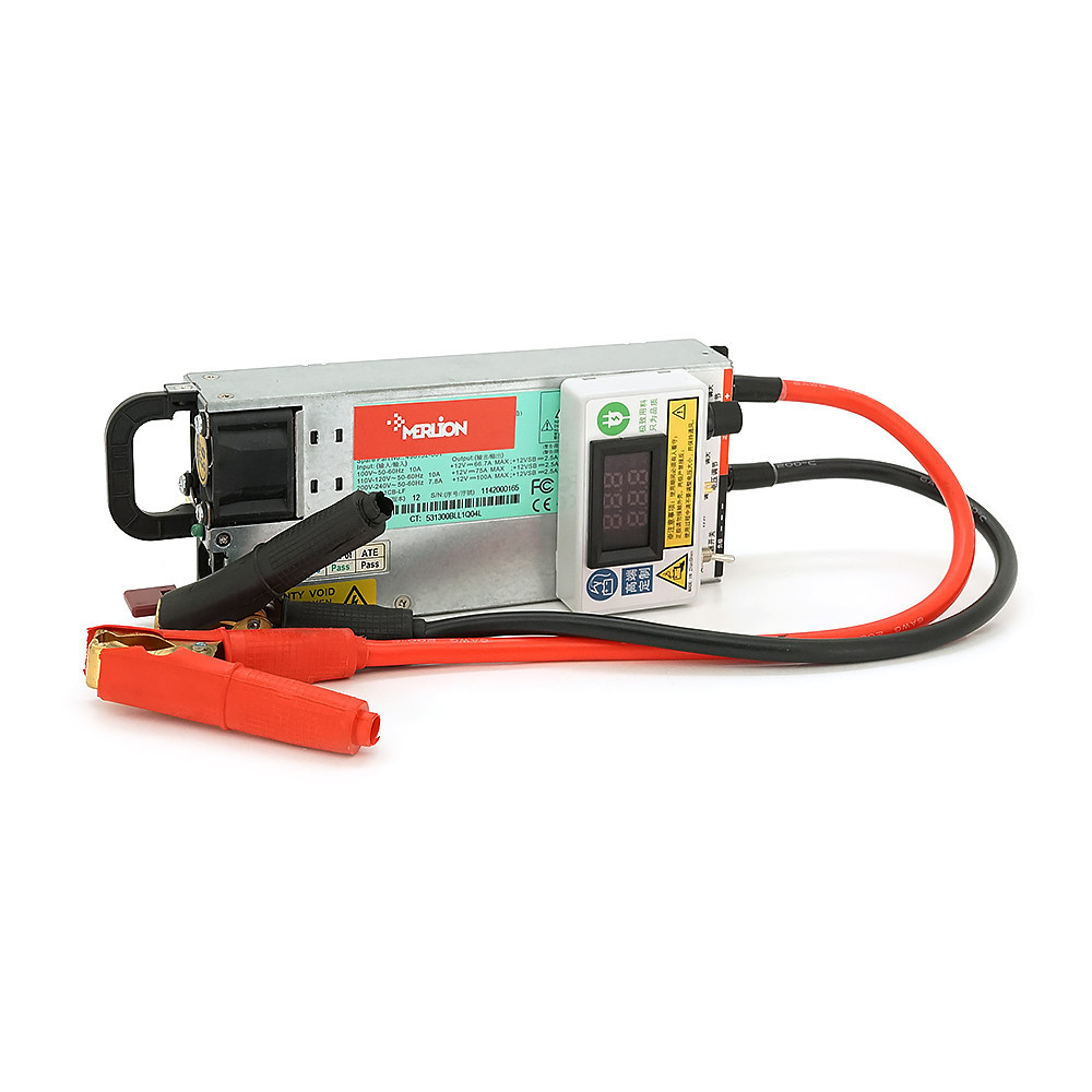 Регулируемое зарядное устройство MERLION для AGM/Li-ion/LiFePo4 АКБ, 0-15V, 0-120А, LSD, крокодилы Киев - изображение 1