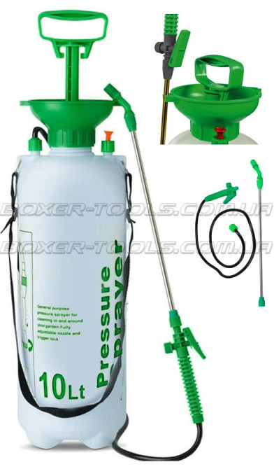 FT-681 Пневматический ручной опрыскиватель 10 л для сада и дачи, удобный, мощный, с регулировкой струи Одесса - изображение 3