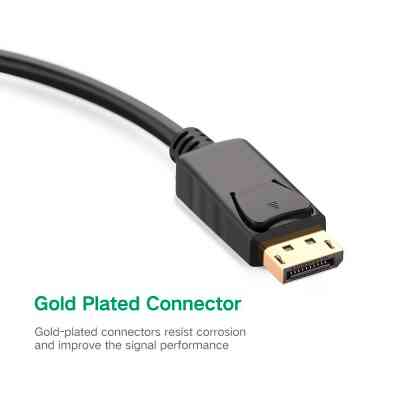 Переходник Display Port M to VGA F black Ugreen (20415) Винница